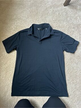 Travis Mathew Men's Black Performance Polo Shirt
